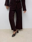 Vero Moda Wide Leg Pants, Chocolate Plum product photo