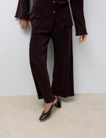 Vero Moda Wide Leg Pants, Chocolate Plum product photo