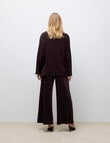 Vero Moda Wide Leg Pants, Chocolate Plum product photo View 02 S