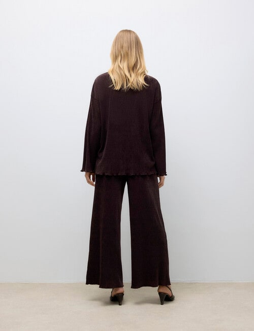 Vero Moda Wide Leg Pants, Chocolate Plum product photo View 02 L