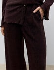 Vero Moda Wide Leg Pants, Chocolate Plum product photo View 03 S
