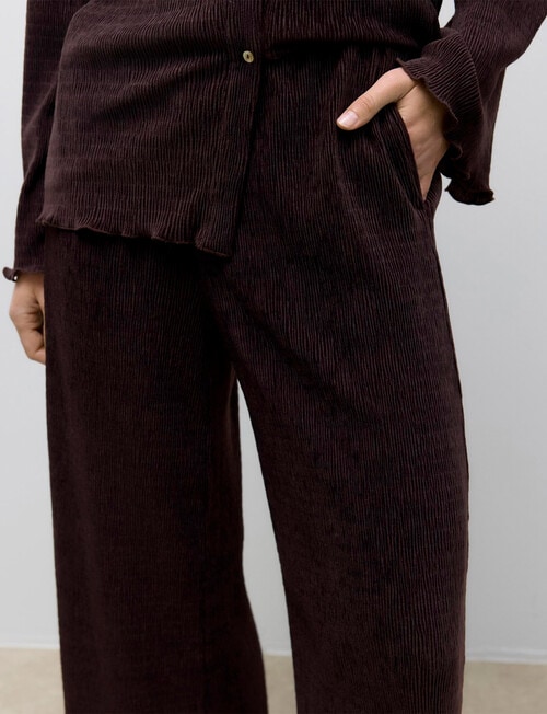 Vero Moda Wide Leg Pants, Chocolate Plum product photo View 03 L
