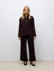 Vero Moda Wide Leg Pants, Chocolate Plum product photo View 04 S