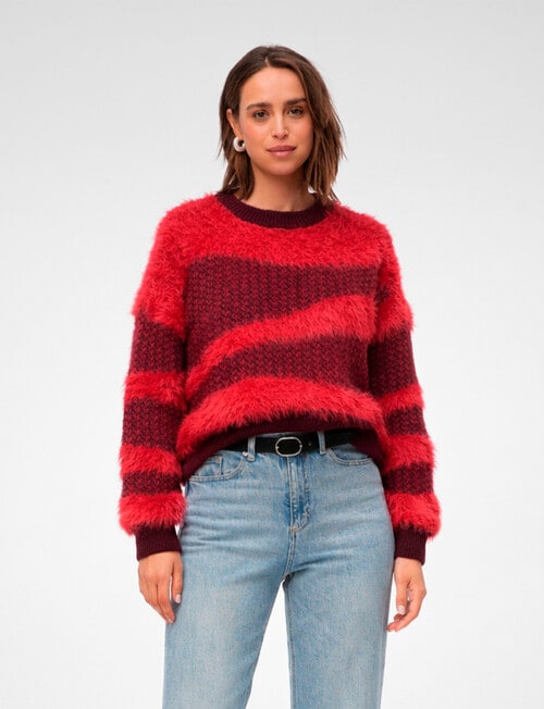 Vero Moda Callie Long Sleeve Pullover, Winetasting product photo