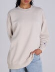 Champion Legacy Tonal Script Crew Pullover, Puddy Sand product photo