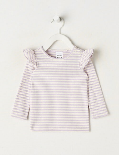 Teeny Weeny Boot Scooting Play Long Sleeve Yarn Dyed Tee, Grey product photo