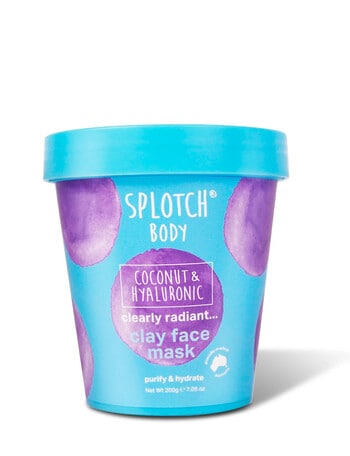 Splotch Coconut & Hyaluronic Clearly Radiant Clay Face Mask product photo