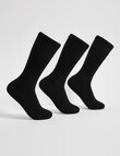 Gym Equipment Viscose Rayon from Bamboo Crew Sock, 3-Pack, Black product photo