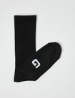 Gym Equipment Viscose Rayon from Bamboo Crew Sock, 3-Pack, Black product photo View 03 S