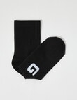 Gym Equipment Viscose Rayon from Bamboo Quarter Crew Sock, 4-Pack, Black product photo View 03 S