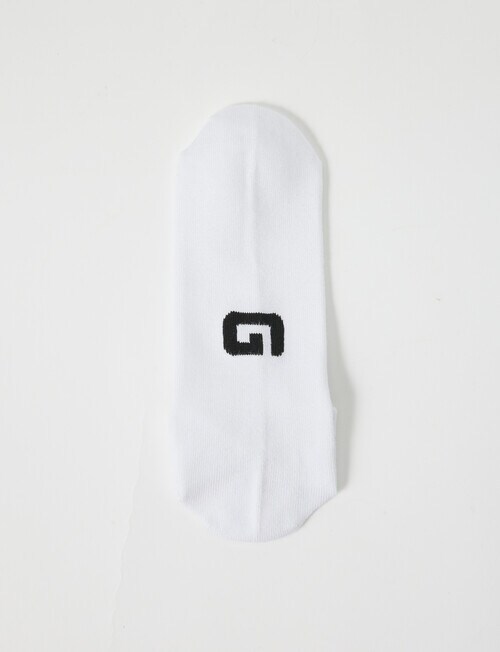 Gym Equipment Viscose Rayon from Bamboo Sneaker Sock, 4-Pack, White product photo View 03 L