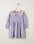 Teeny Weeny Boot Scooting Knit Dress, Lilac product photo