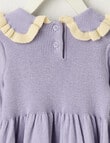 Teeny Weeny Boot Scooting Knit Dress, Lilac product photo View 02 S