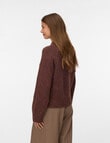 Vero Moda Long Sleeve V-Neck Knit Sweater, Puce product photo View 02 S