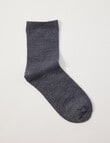 Lyric Wool Blend Quarter Crew Sock, 1-Pack, Grey product photo