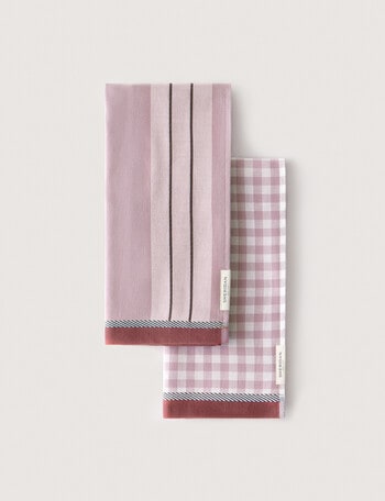 Sheridan Este Tea Towel, 2-Pack, Lilac Haze product photo