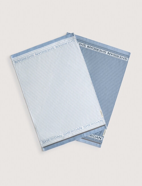 Sheridan Vita Tea Towel, 2-Pack, Glacier product photo View 02 L