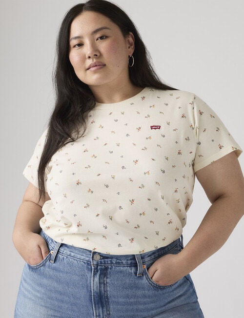 Levis PL Maja Ditsy The Perfect Tee, Egret product photo