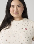 Levis PL Maja Ditsy The Perfect Tee, Egret product photo View 03 S