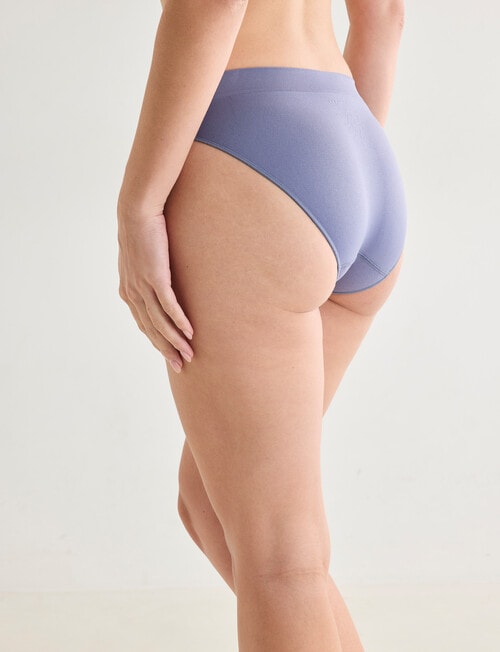 Honey Vegas Seamfree Bikini Brief, Steel product photo View 02 L