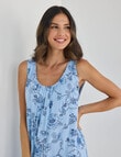 Whistle Sleep Slip Nightie, Navy Print product photo View 04 S
