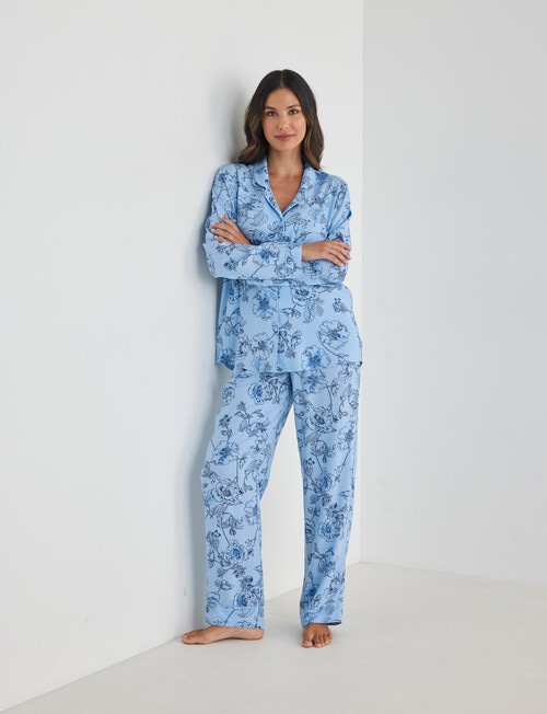 Whistle Sleep PJ Set, Navy Print product photo View 03 L