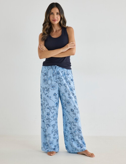 Whistle Sleep Pant, Navy Print product photo View 03 L