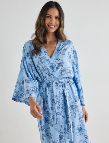 Whistle Sleep Robe, Navy Print product photo
