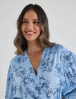 Whistle Sleep Robe, Navy Print product photo View 04 S