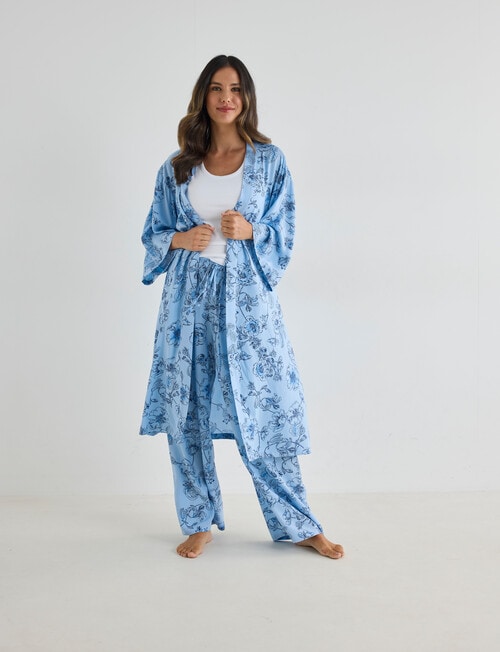 Whistle Sleep Robe, Navy Print product photo View 06 L