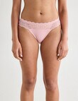 Lyric Lace Top Bikini Brief, Peony product photo