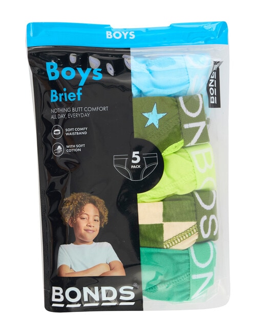 Bonds Multipack Brief, 5-Pack, Croc Star Mini product photo View 03 L