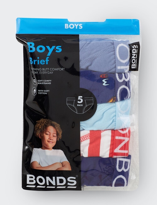 Bonds Multipack Brief, 5-Pack, Magic Madness Mini product photo View 04 L