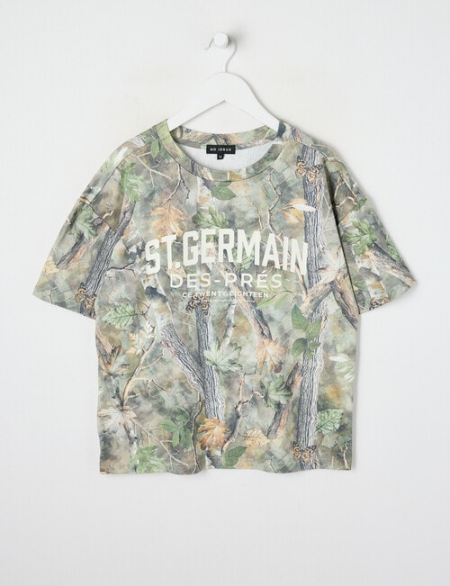 No Issue St Germain Camo Short Sleeve Tee, Autumn product photo