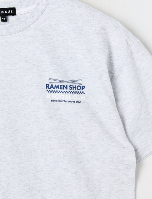 No Issue Ramen Shop Short Sleeve Tee, Grey Marle product photo View 02 L