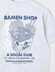 No Issue Ramen Shop Short Sleeve Tee, Grey Marle product photo View 04 S