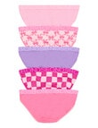 Bonds Multipack Bikini, 5-Pack, Checkered Bows Mini product photo View 02 S