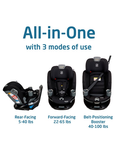 Maxi-Cosi Emme 360&deg; Rotating All in One, Midnight Black product photo View 05 L