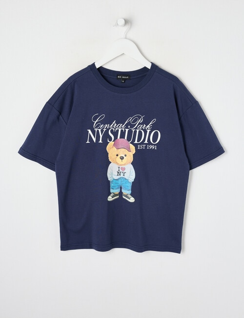 No Issue NY Bear Short Sleeve Tee, Navy product photo