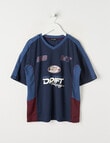 No Issue V Drift Racing Short Sleeve Tee, Navy product photo