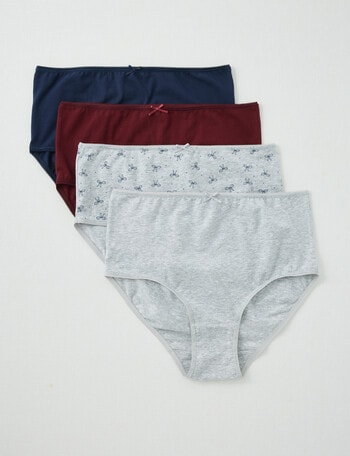 Lyric Full Briefs, 4-Pack, Bows product photo
