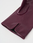 Boston + Bailey PU Glove, Burgundy product photo View 02 S