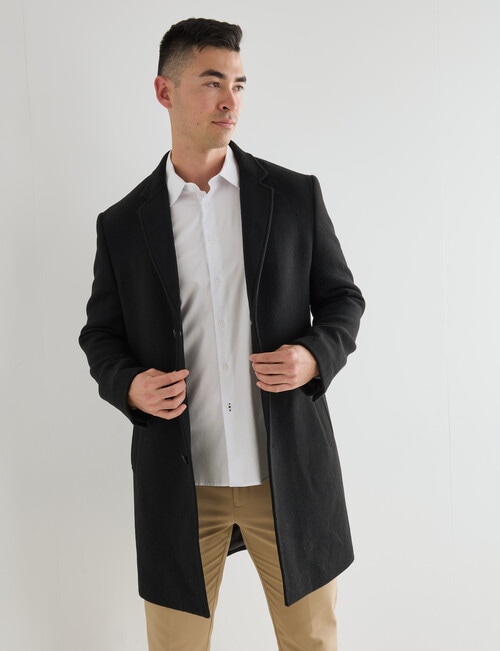 Laidlaw + Leeds Mason Car Coat, Black product photo View 08 L