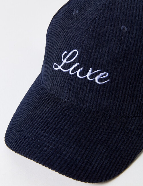 Zest Cord Cap, Navy product photo View 02 L