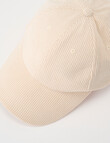 Zest Cord Cap, Bone product photo View 03 S