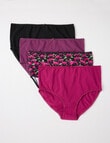 Lyric Full Briefs, 4-Pack, Pansy product photo