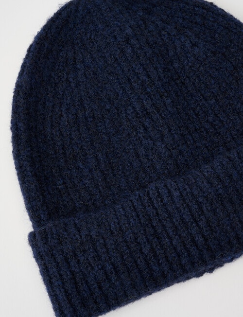 Boston + Bailey Rib Beanie, Navy product photo View 02 L