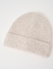 Boston + Bailey Rib Beanie, Oat Marle product photo