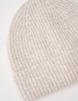 Boston + Bailey Rib Beanie, Oat Marle product photo View 02 S