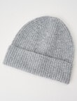 Boston + Bailey Rib Beanie, Grey Marle product photo